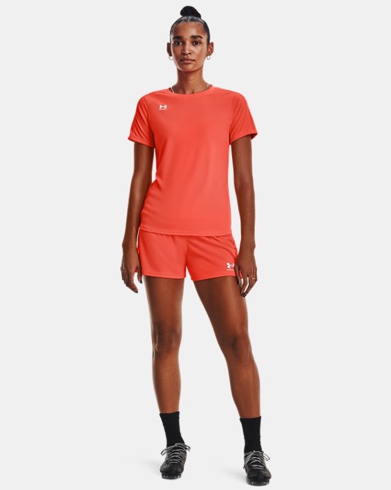 Women's UA Challenger Training Short Sleeve, Orange, pdpMainDesktop image number 2